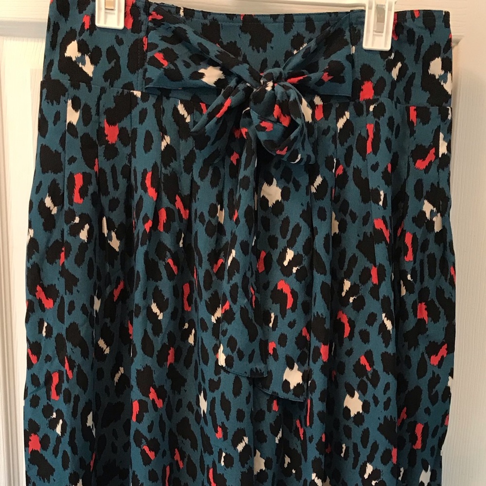 Wide leg tie waist dress pants Size XL